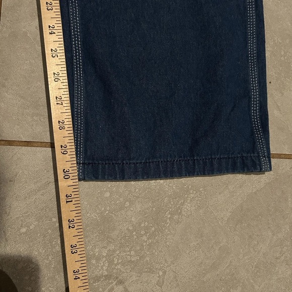 Liberty Bib Overalls Mens 38x30 Blue Denim Farmer Work Country Rancher Cowboy - Picture 4 of 12